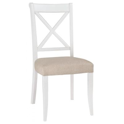 Washington Two Tone X Back Dining Chair - Sand Fabric